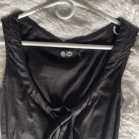 Cheap Monday mini dress in black with tie detail - Picture 2 of 7